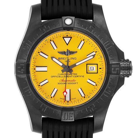 breitling avenger seawolf yellow dial